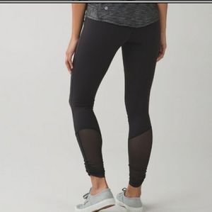 mesh bottom leggings